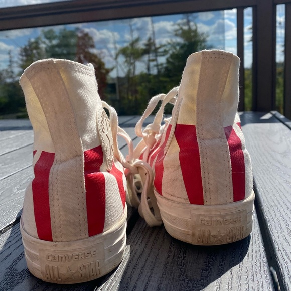 White High Top Converse - Picture 4 of 8